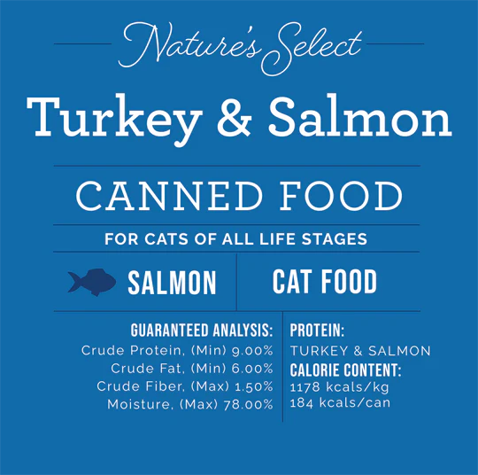 Nature’s Select - Turkey and Salmon Dinner for Cats