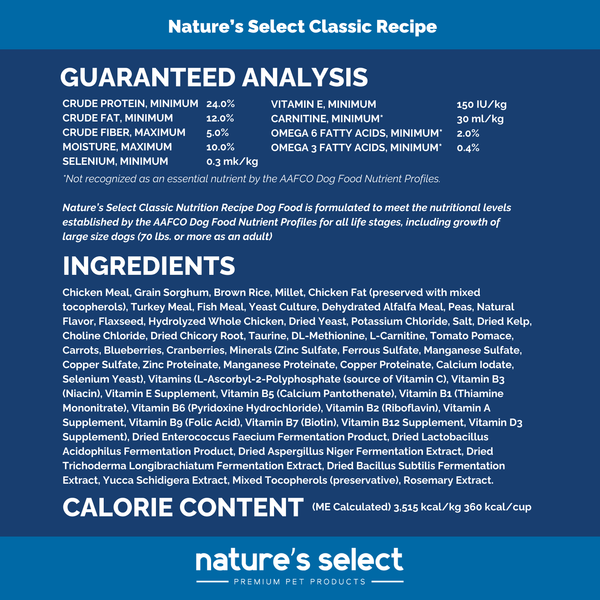 Select Classic Nutrition Recipe - Chicken & Rice
