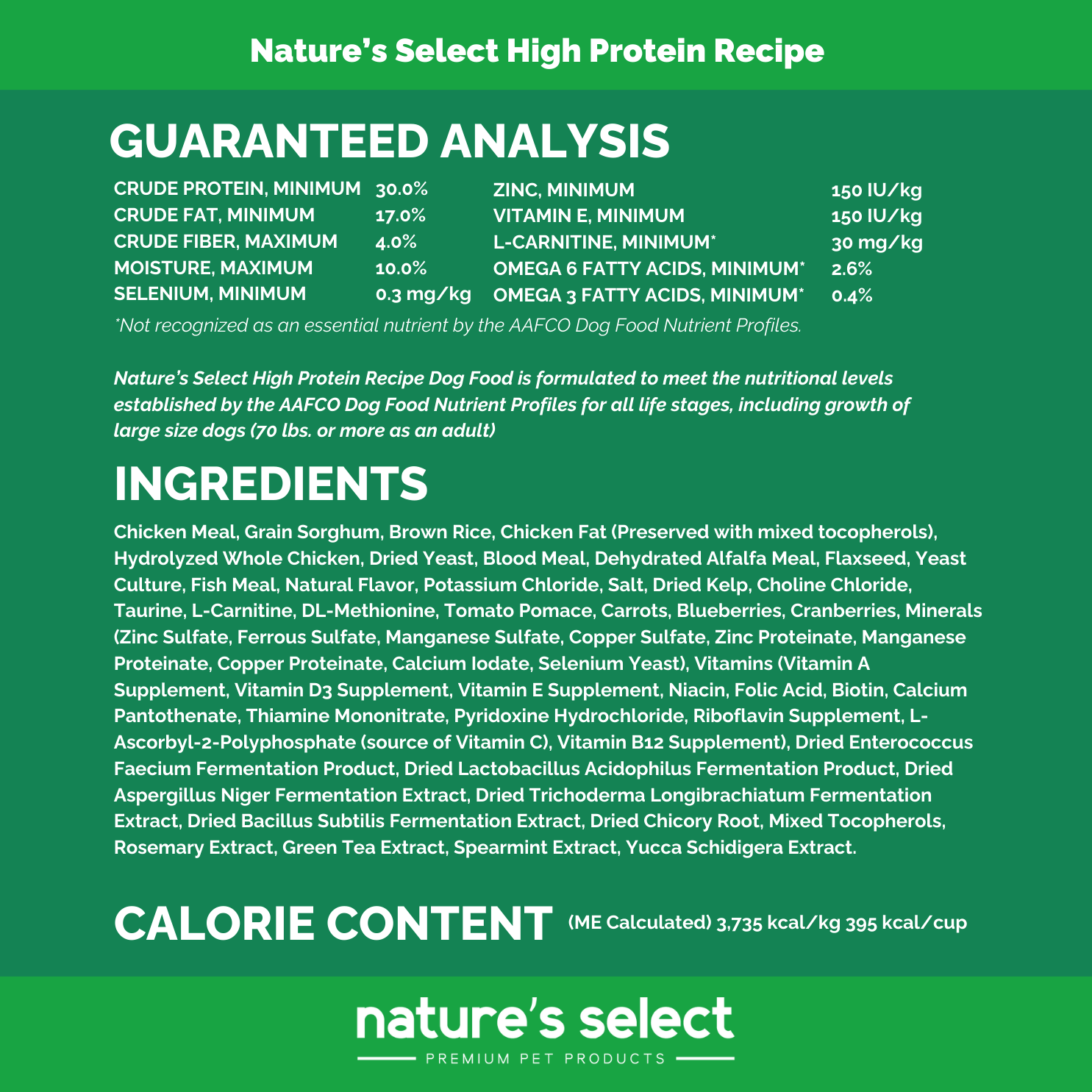 Select High Protein Recipe - Chicken & Rice
