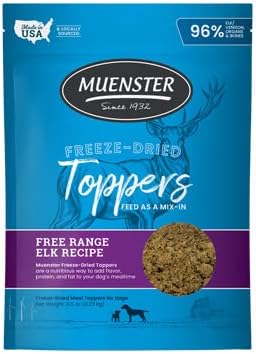 Muenster Freeze-Dried Toppers Free Range Elk Recipe